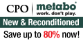 Metabo CPO Outlet Cash Back Comparison & Rebate Comparison